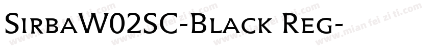 SirbaW02SC-Black Reg字体转换